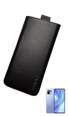 Шкіряний чохол-кишеня VALENTA для телефону Xiaomi Mi 11 Lite, Чорний