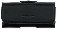 Кожаный чехол на пояс Valenta 570L для Nokia 8000 4G Dual Sim, Черный