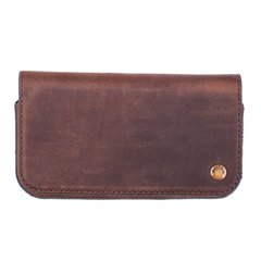 Шкіряний чохол-гаманець 1129L Valenta для Apple iPhone 13 mini Коричневий