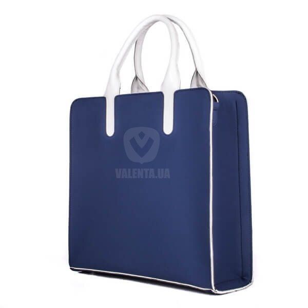 Женская синяя сумка-тоут Valenta неопрен, Dark blue