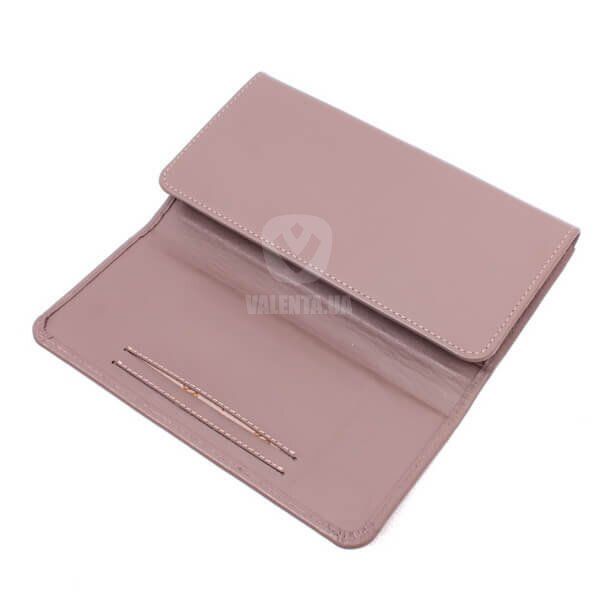 Жіночий компактний шкіряний гаманець Valenta кольору мокко