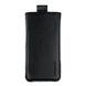 Кожаный чехол-карман Valenta для телефонов до 170x80x10 мм Черный