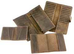 Подарочный набор кожаных аксессуаров Valenta 4 в 1 Коричневый, ПН482, Коричневый