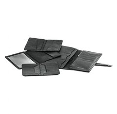 Подарочный набор кожаных аксессуаров Valenta 4 в 1 Черный, ПН4112, Черный