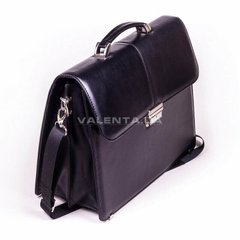 Кожаный портфель Valenta, Чорний