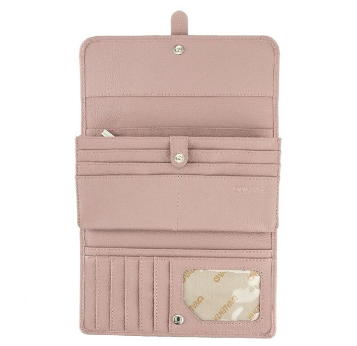Women's leather wallet ХР45 Classic Valenta Pink