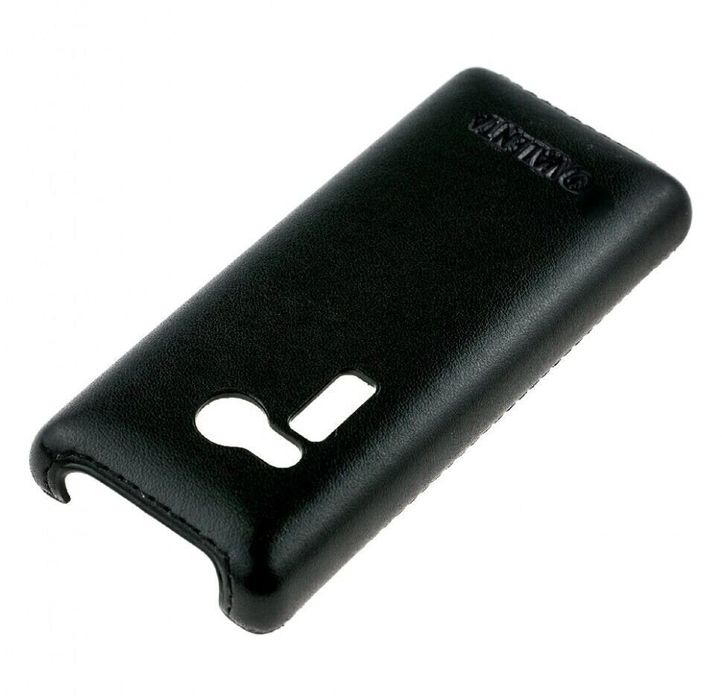 Черный чехол-накладка Valenta для телефона Nokia 216 (искусственная кожа)