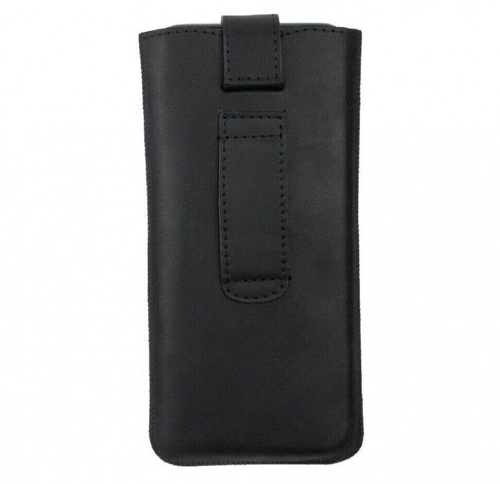 Кожаный чехол-карман Valenta C1009 для Nokia 3.4 Черный