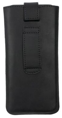 Кожаный чехол-карман Valenta C1009 для iPhone 13/13 Pro Черный