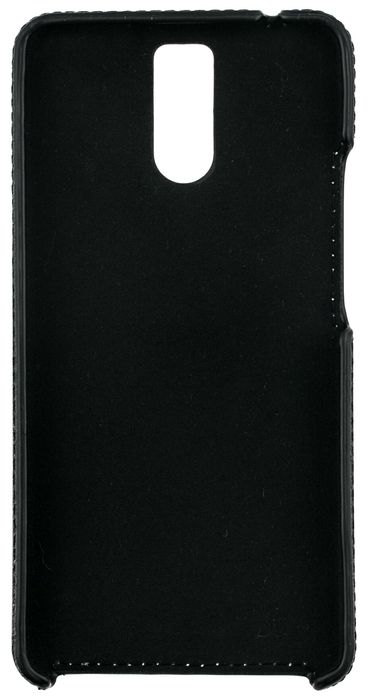Кожаный чехол-накладка Valenta для телефона Meizu M6 Note, Черный
