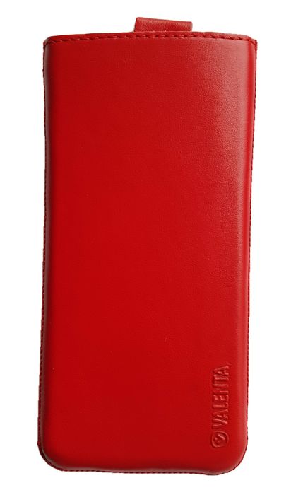 Кожаный чехол-карман VALENTA для Xiaomi Redmi Note 10 Pro Красный