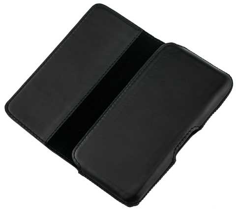 Кожаный чехол книжка Vouni для iPhone 6 / 6S (черный)