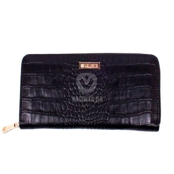 Leather wallet Rich Valenta Black Crocodile