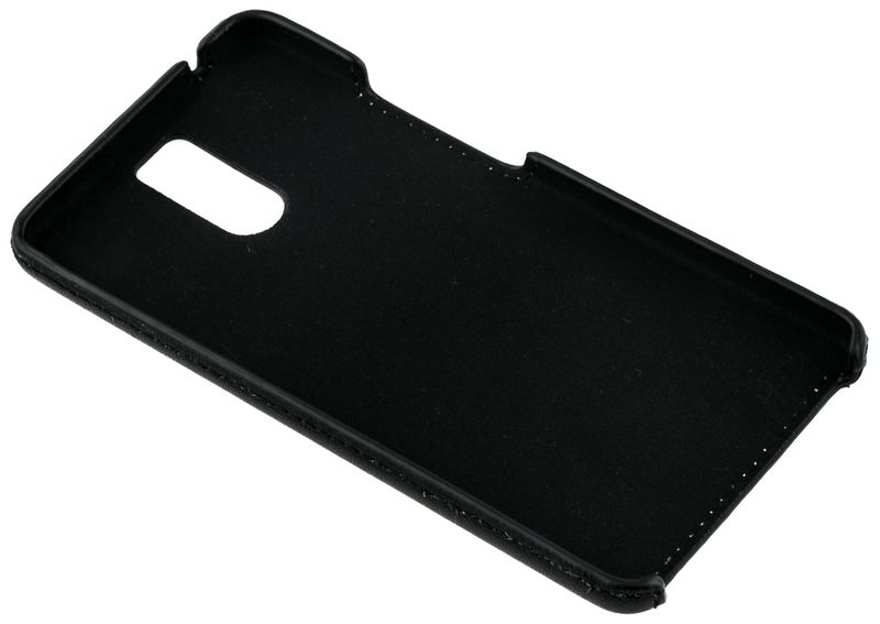 Шкіряний чохол-накладка Valenta для телефону Meizu M6 Note, Чорний