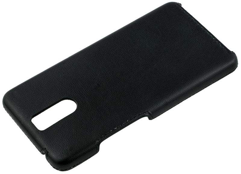 Кожаный чехол-накладка Valenta для телефона Meizu M6 Note, The black