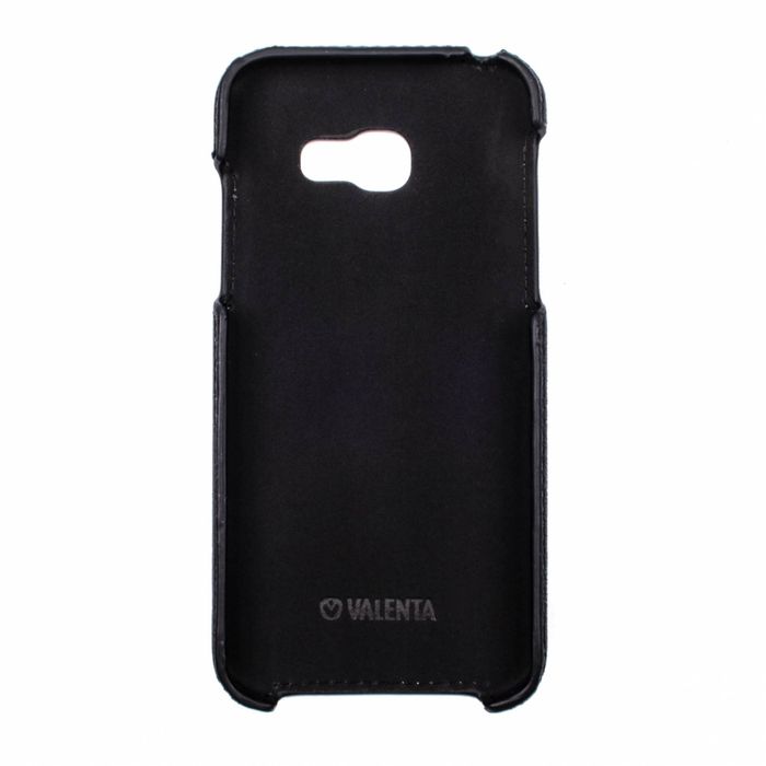 Кожаный чехол-накладка Valenta для телефона Samsung Galaxy A5 2017 Duos SM-A520, Черный