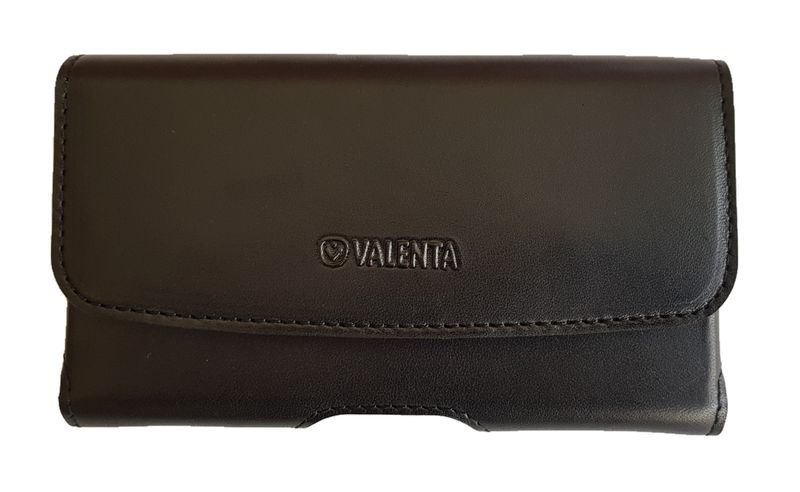 Кожаный чехол на ремень Valenta 570SL для телефонов (159x82x14 мм) Черный, Черный