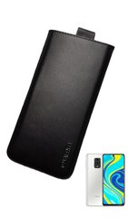 Шкіряний чохол-кишеня VALENTA телефон Xiaomi Redmi Note 9S Чорний, Чорний