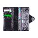 Women's leather wallet double Valenta lacquered