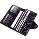 Women's leather wallet double Valenta lacquered