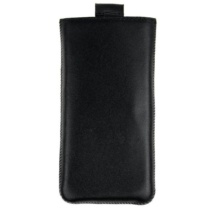 Кожаный чехол-карман VALENTA для телефона Xiaomi Redmi Note 5 Чёрный, Черный