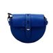 Кожаная синяя женская сумка-седло Valenta, Dark blue