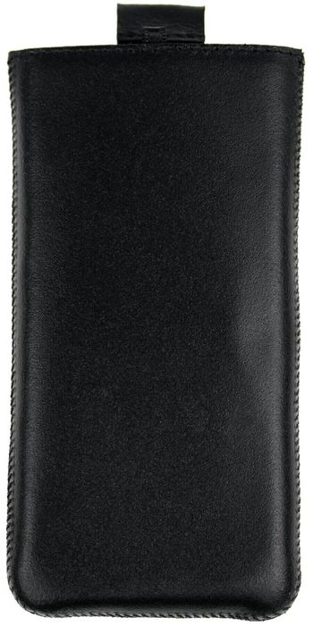 Кожаный чехол-карман Valenta для Samsung Galaxy A8 2018 Черный, Черный