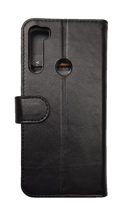 Шкіряний чорний чохол-книжка Valenta для Xiaomi Redmi Note 8T, Чорний