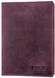 Кожаная обложка для паспорта Valenta Бордовая, ОУ199992, Бордовый
