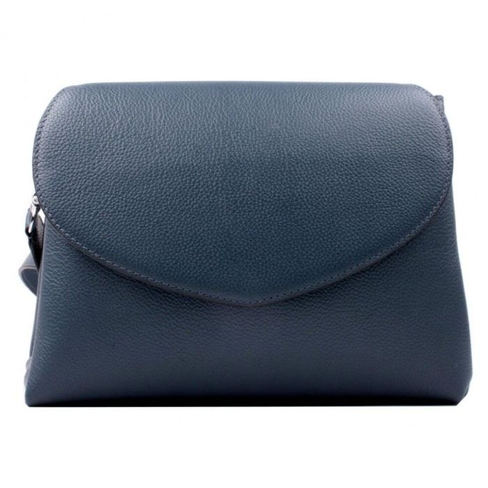 Кожаная женская сумка Valenta  Envelope ВЕ6256 Темно-синяя