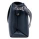 Шкіряна жіноча сумка Valenta Envelope ВЕ6256 Темно-синя