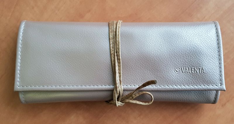 Кожаная бежевая сумочка-футляр для украшений Valenta, ВХ40488, Бежевый