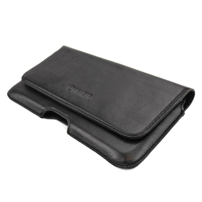 Кожаный поясной чехол Valenta для iPhone 6/6S Plus - 5.5 дюйма на шлевке, The black