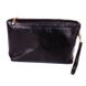 Women's leather cosmetic bag black Valenta large