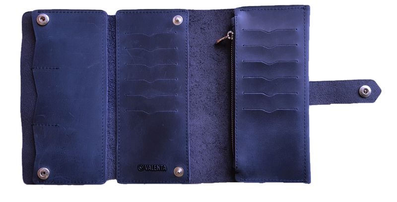Valenta Cambiata leather men's wallet ХР246 Blue