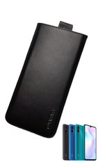 Шкіряний чохол-кишеня VALENTA телефон Xiaomi Redmi 9A Чорний, Чорний