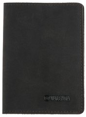 Шкіряна коричнева обкладинка для паспорта Valenta, ОУ199610, Коричневий
