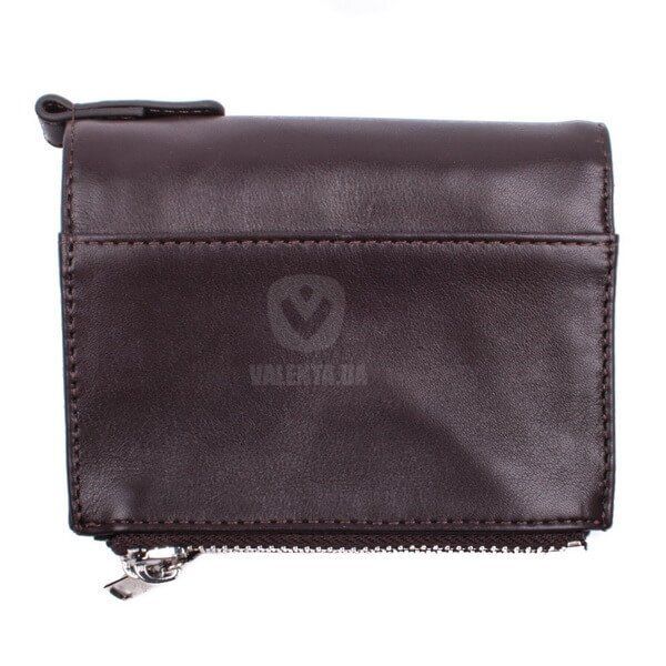 Valenta Men's Brown Leather Wallet with Zippers