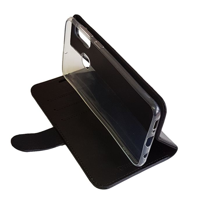 Кожаный чехол-книжка Valenta для телефона Samsung Galaxy A30, Черный