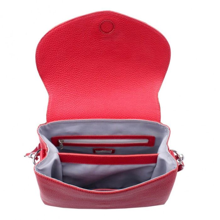 Кожаная женская сумка Valenta  Envelope ВЕ6256 Красная