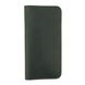 Кожаный чехол-кошелек Valenta Libro с отделением для телефона до 170x86x15 мм. Зеленый, Зелёный