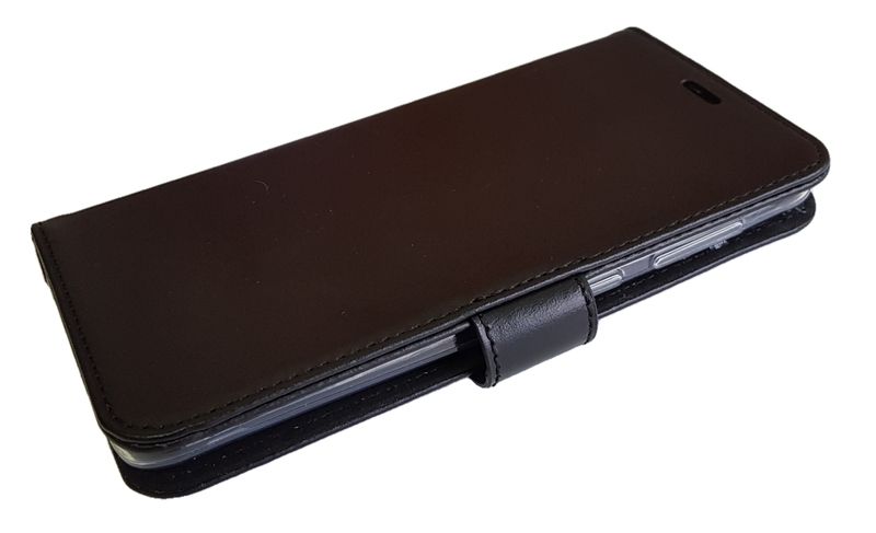 Шкіряний чохол-книжка Valenta для телефону Samsung Galaxy A30, Чорний
