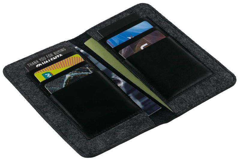 Шкіряний чохол-гаманець Valenta для Apple iPhone 6 Plus/7Plus/8 Plus , Чорний