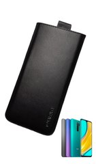 Шкіряний чохол-кишеня VALENTA телефон Xiaomi Redmi 9 Чорний, Чорний