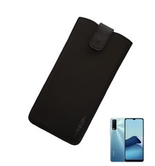 Кожаный чехол-карман Valenta C1009 для Vivo Y20 Черный