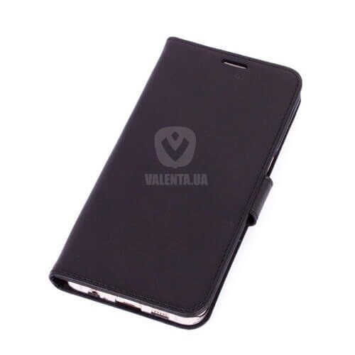 Кожаный чехол-книжка Valenta для Samsung Galaxy S6 Edge Plus, Чорний