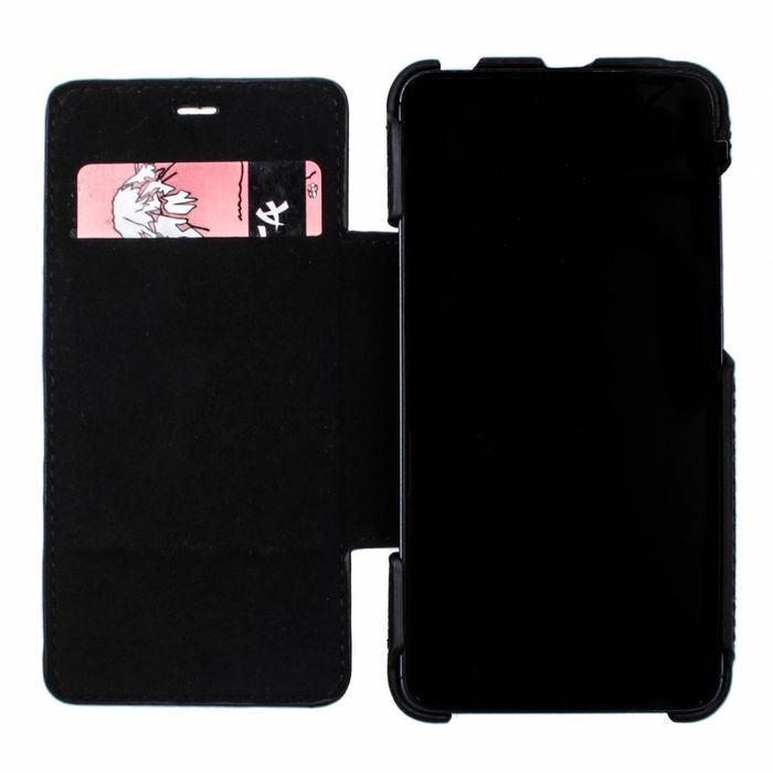 Кожаный чехол-книжка Valenta для телефона Xiaomi Redmi 4a, The black