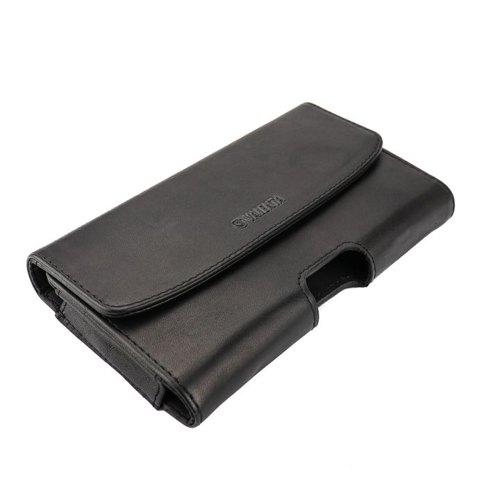 Кожаный чехол на ремень Valenta 1299XXL для телефонов (175x95x20мм)  Черный, Черный