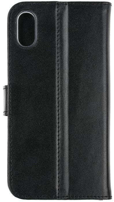 Кожаный чехол-книжка С1294 Valenta для iPhone XS Max Черный, Черный
