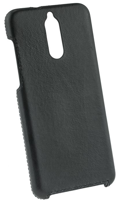 Кожаный чехол-накладка Valenta для телефона Huawei Mate 10 Lite, Черный